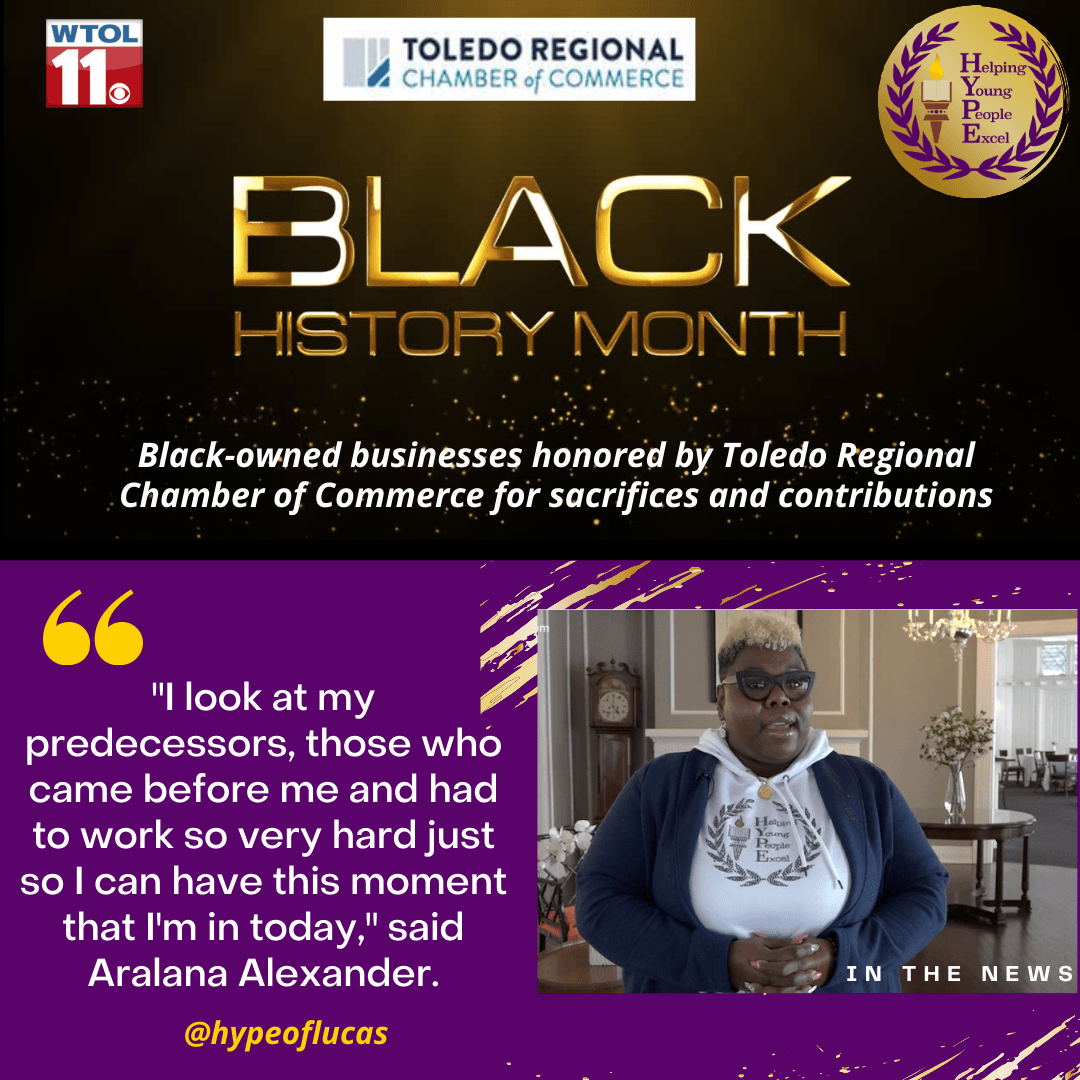 A black history month poster with a quote from a woman