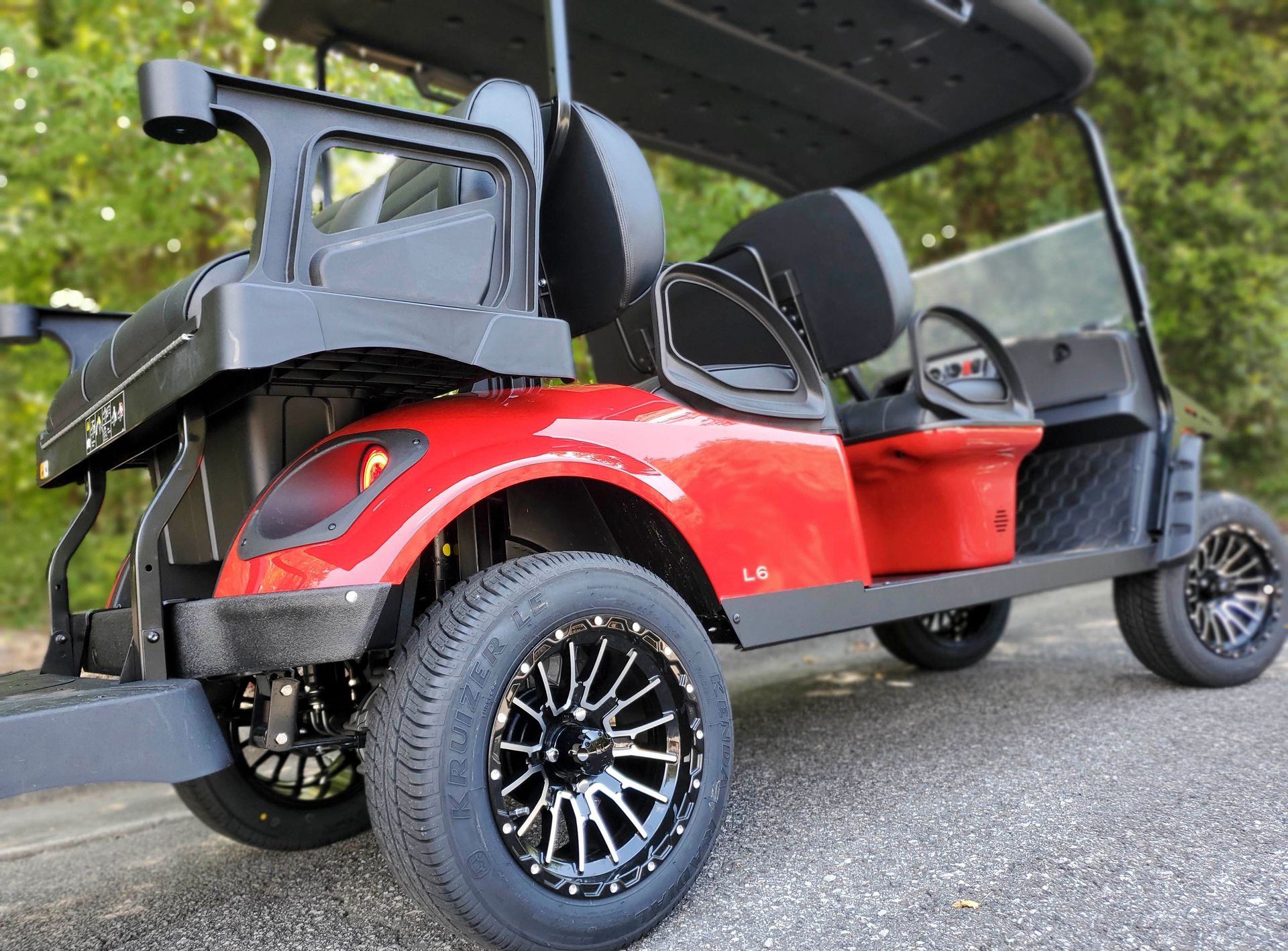 golf cart close up