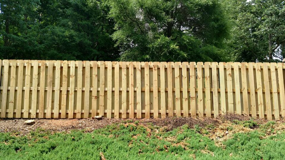 wooden picket fence