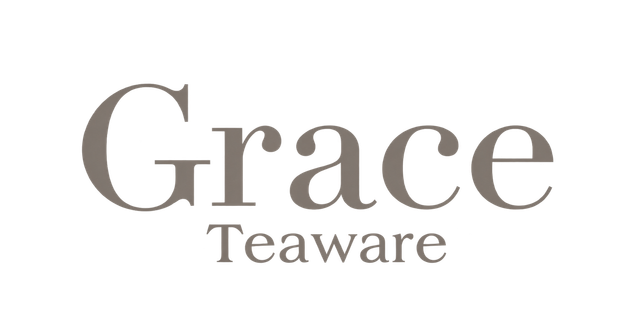 Grace Teaware logo in gray serif text on a white background