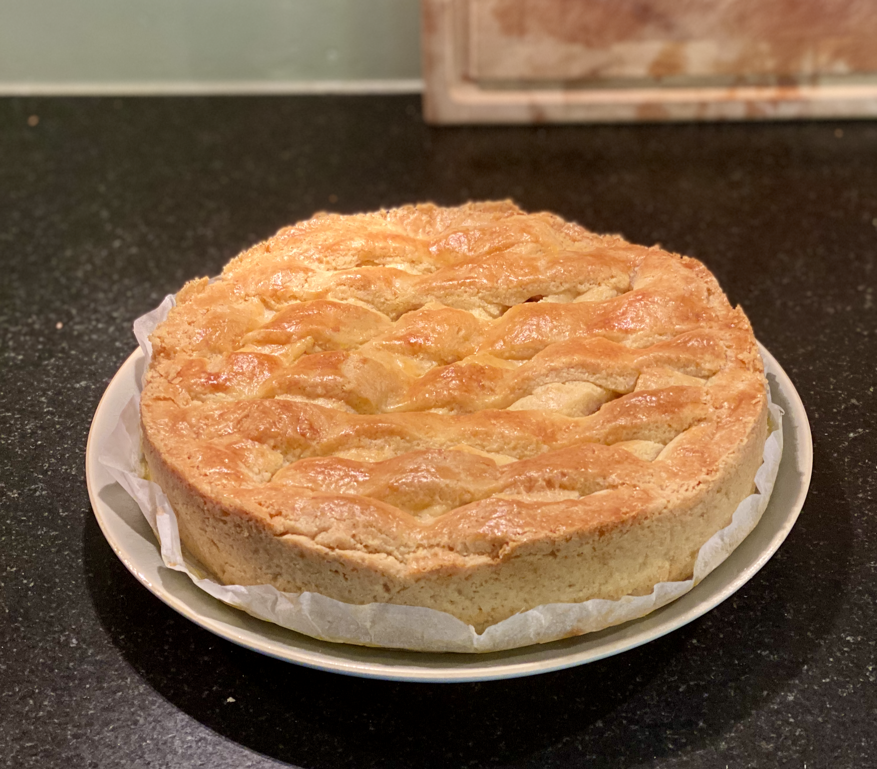 Half-volle appeltaart