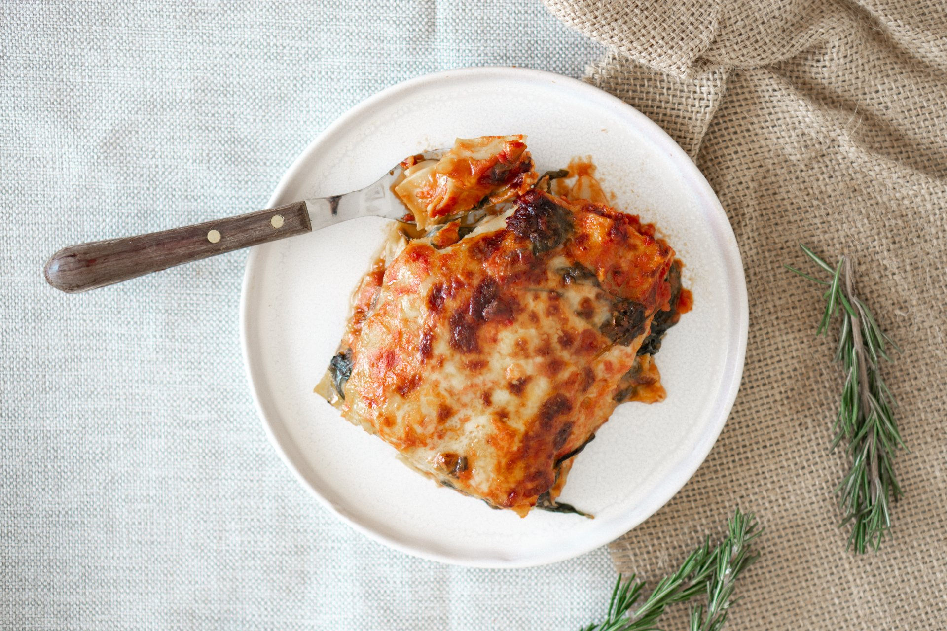 Lasagne van aubergine