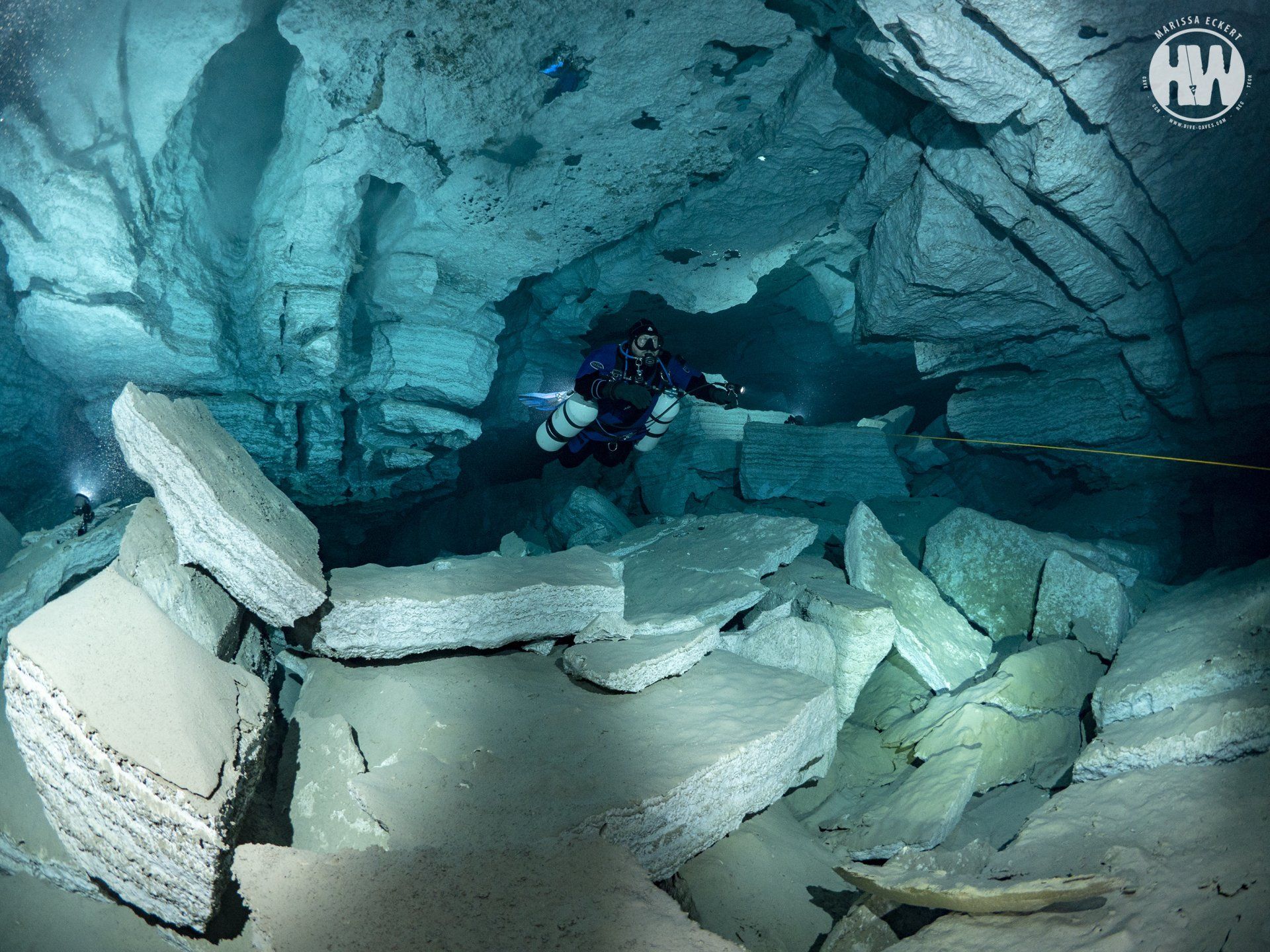 Scuba divers enjoy explore underwater