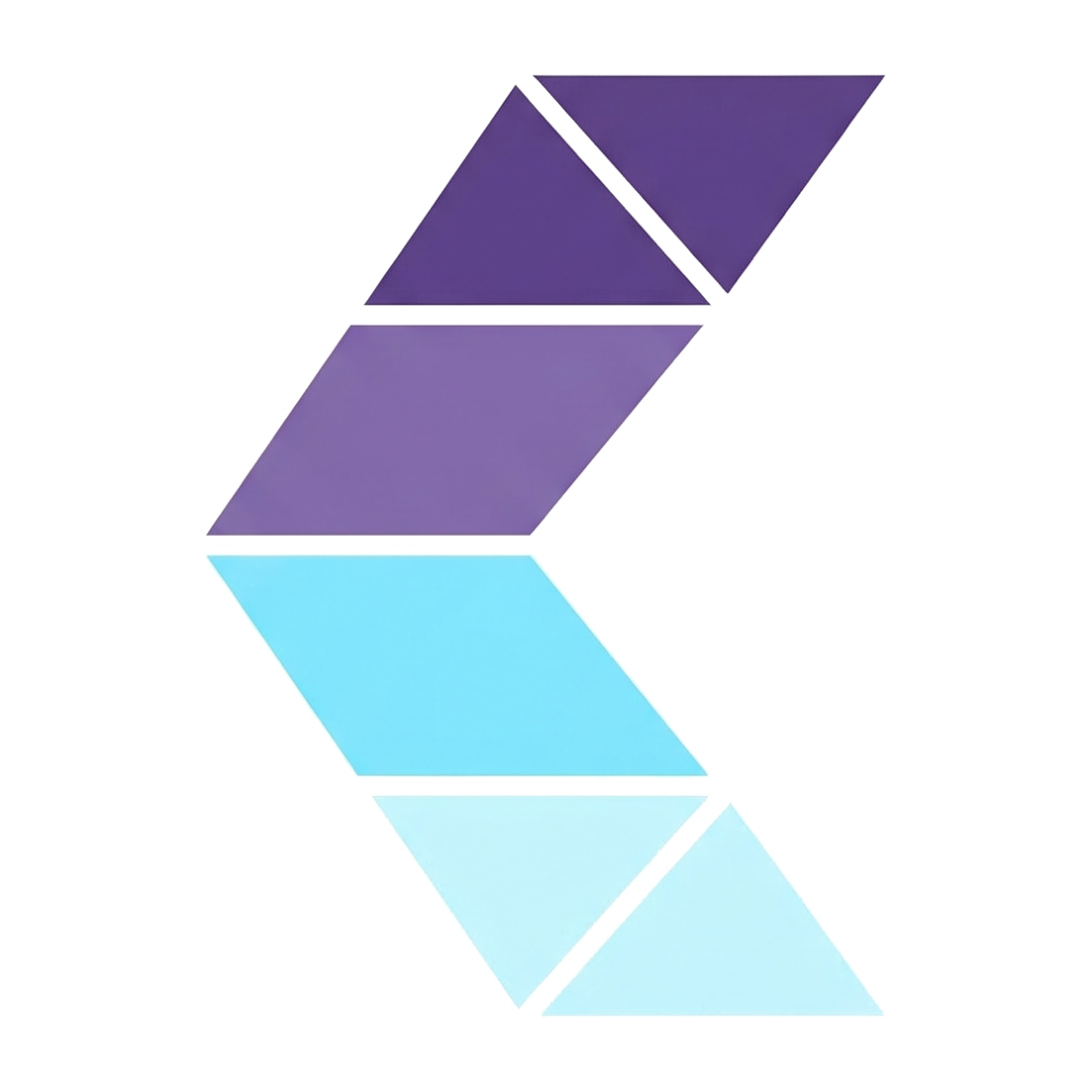 A stylized letter 