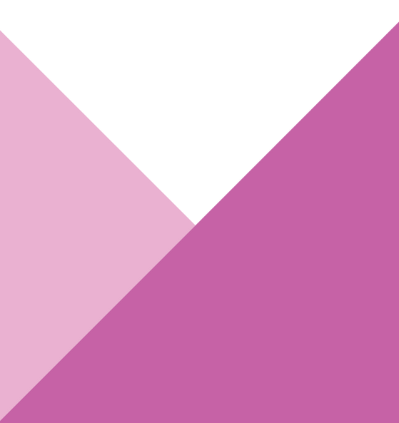 A square graphic divided by a diagonal line, featuring a light pink section on the left and a darker magenta on the right.