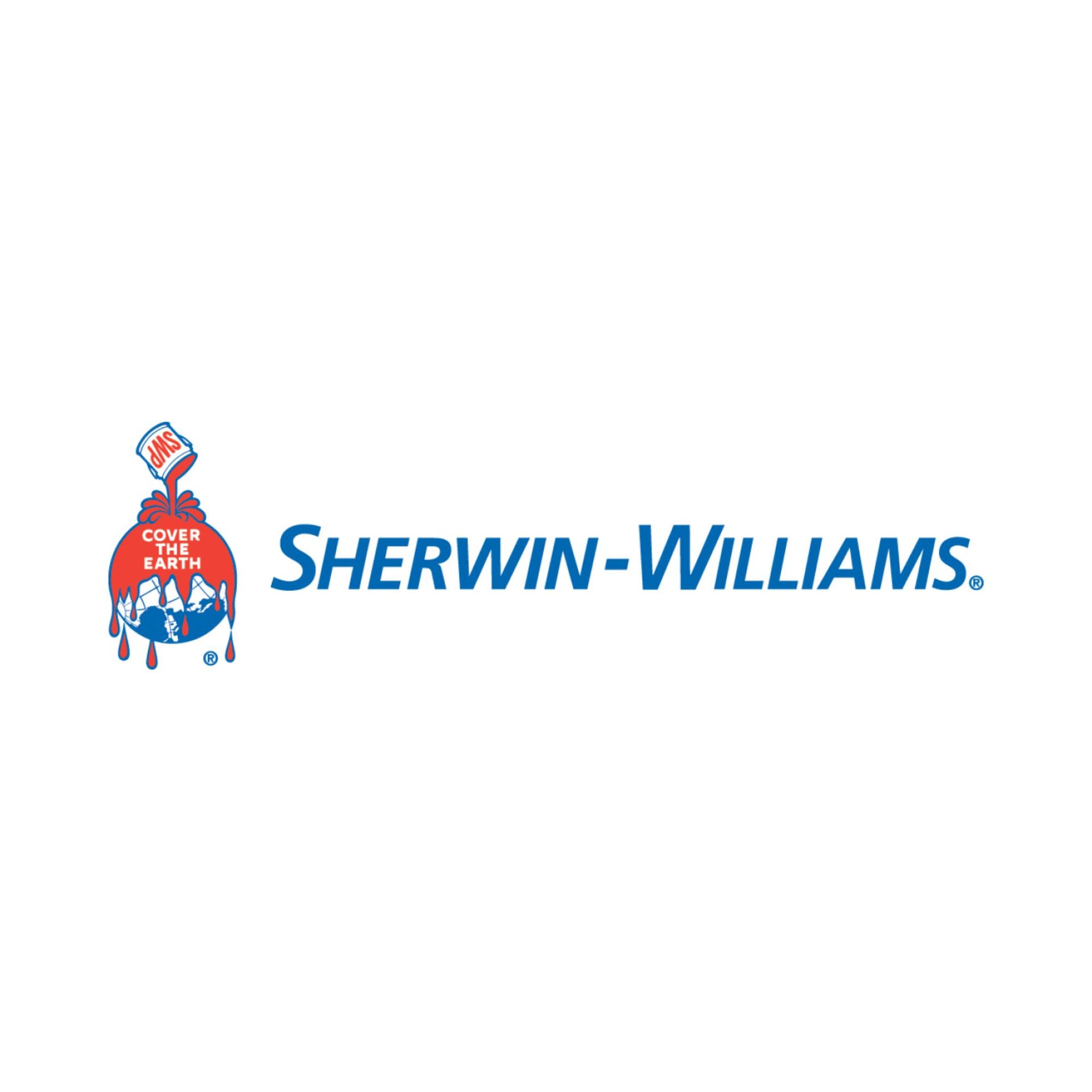A logo for sherwin williams , a paint company.