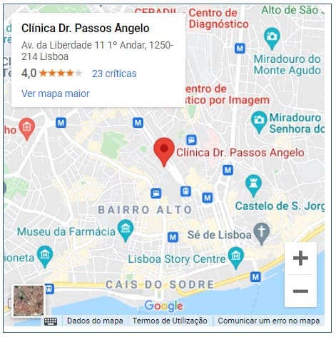 Ver mapa maior Clinica Dr Passos Angelo Aumentar Google Maps