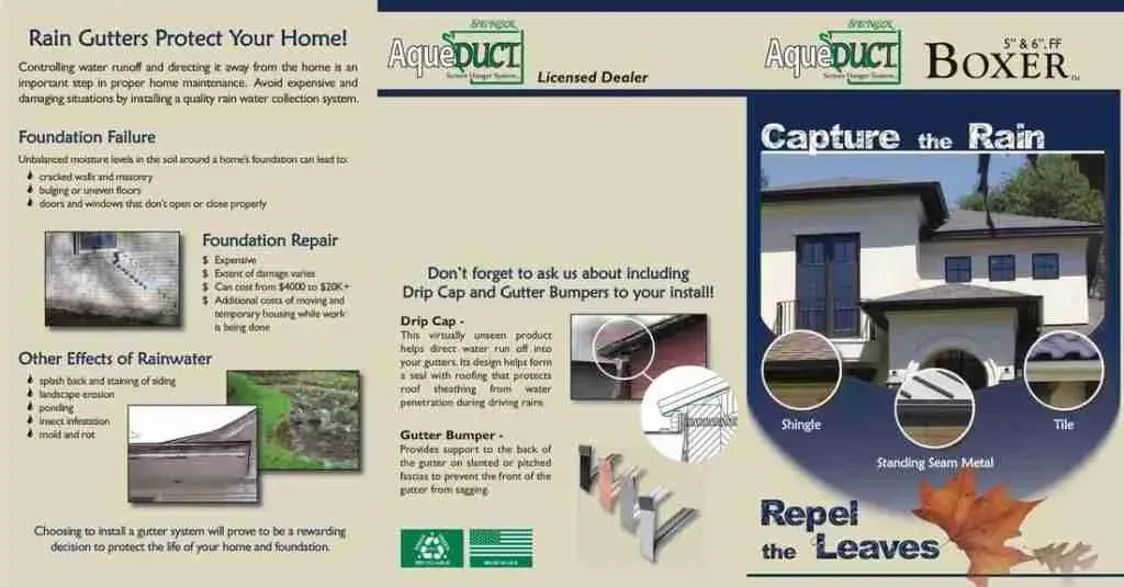 A brochure with a picture of a house and the words