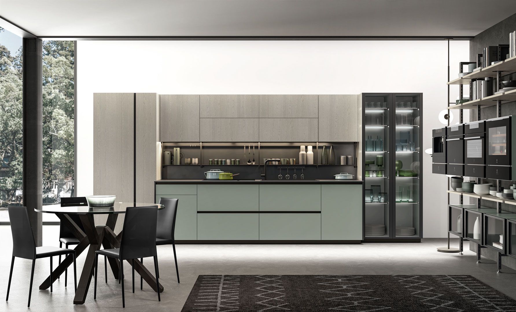 Immagina Wood - cucina moderna lube
