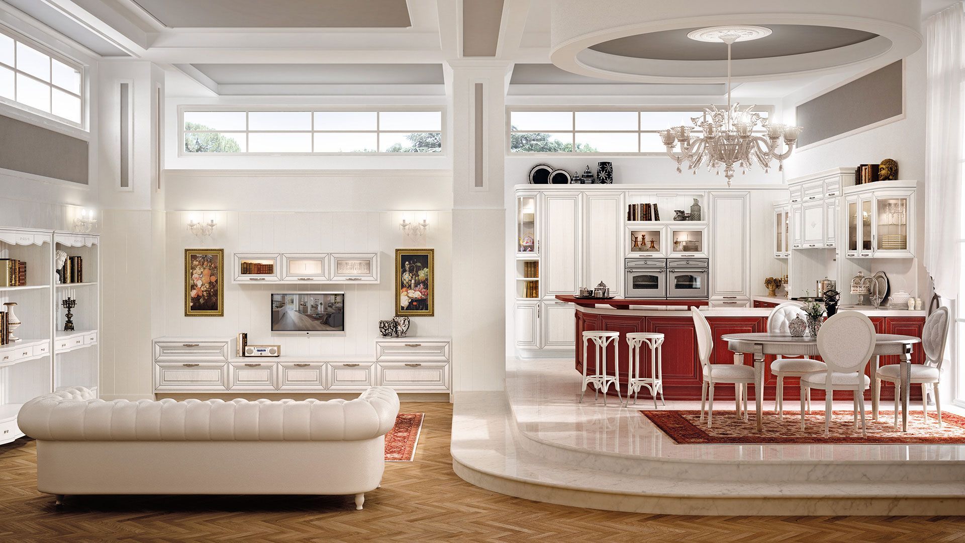 Pantheon cucina classica contemporanea LUBE