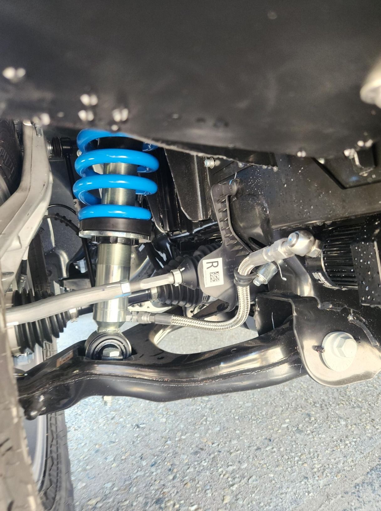 Close-up of a Car's Suspension System