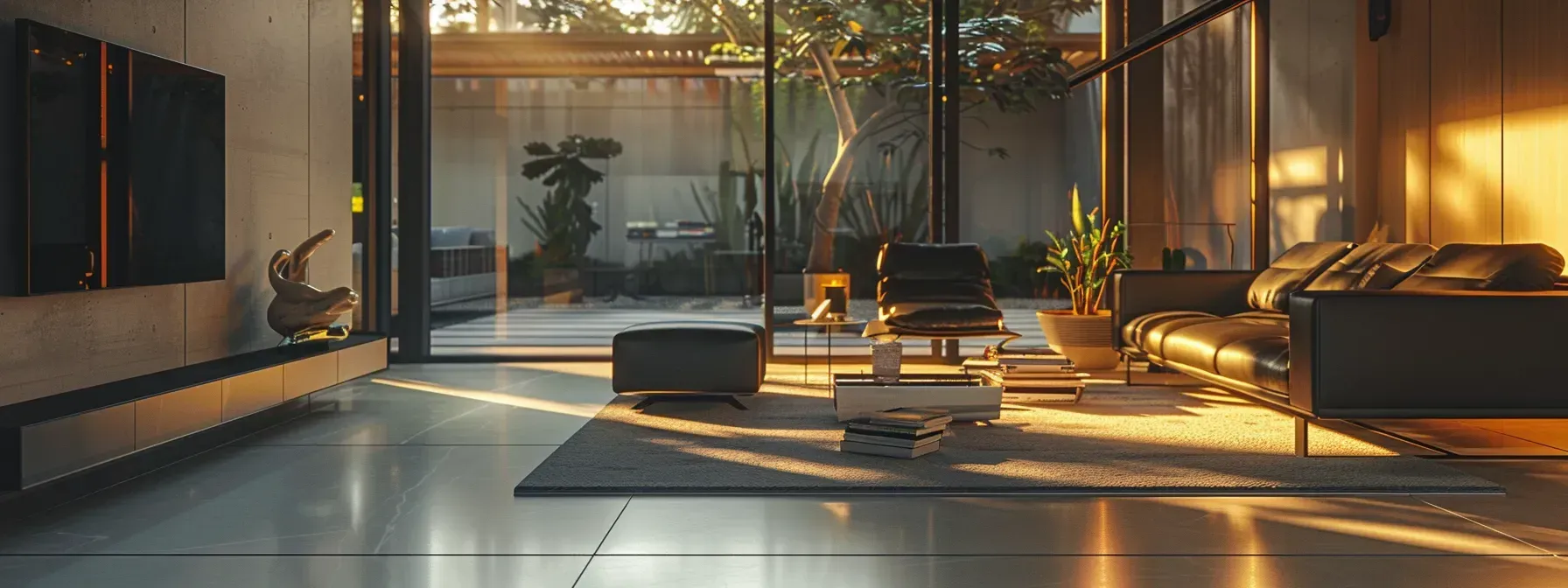 A living room with a couch , table , and television.