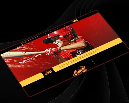 A screen shows a baseball player holding a bat