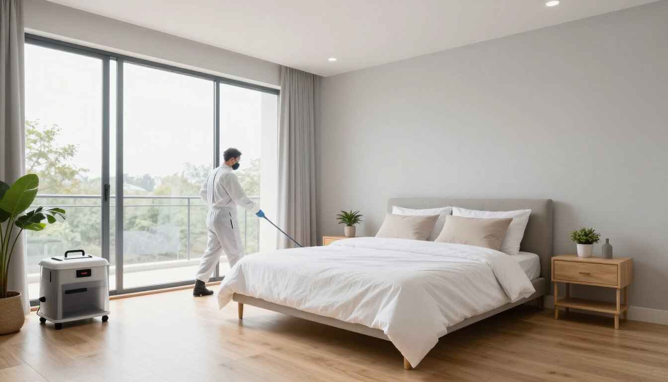 Dormitorio limpio y seguro