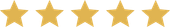 A row of gold stars on a white background.
