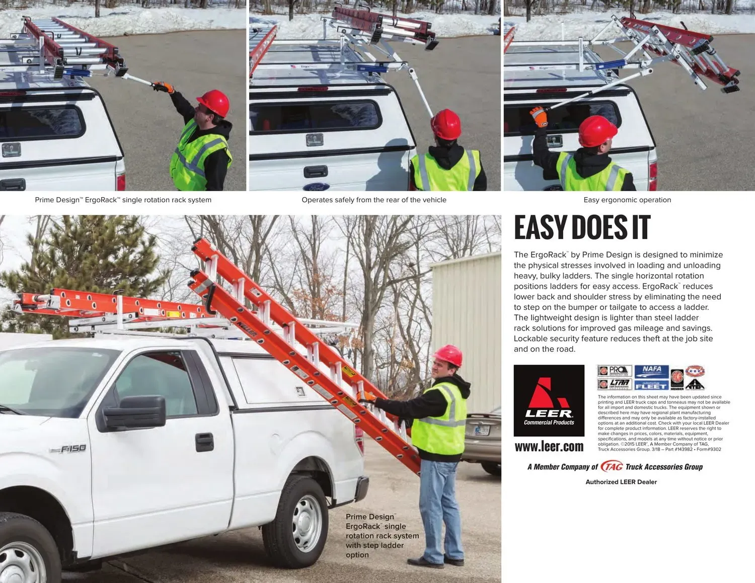 Man Using Ladder From Pick Up Truck — Ogden, UT — Sam T Evans Pickup Cover & Trailer Sales
