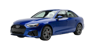 Blue Audi sedan
