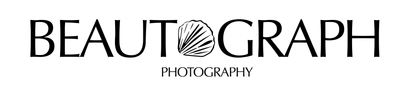 A logo for a company called beautograph photography