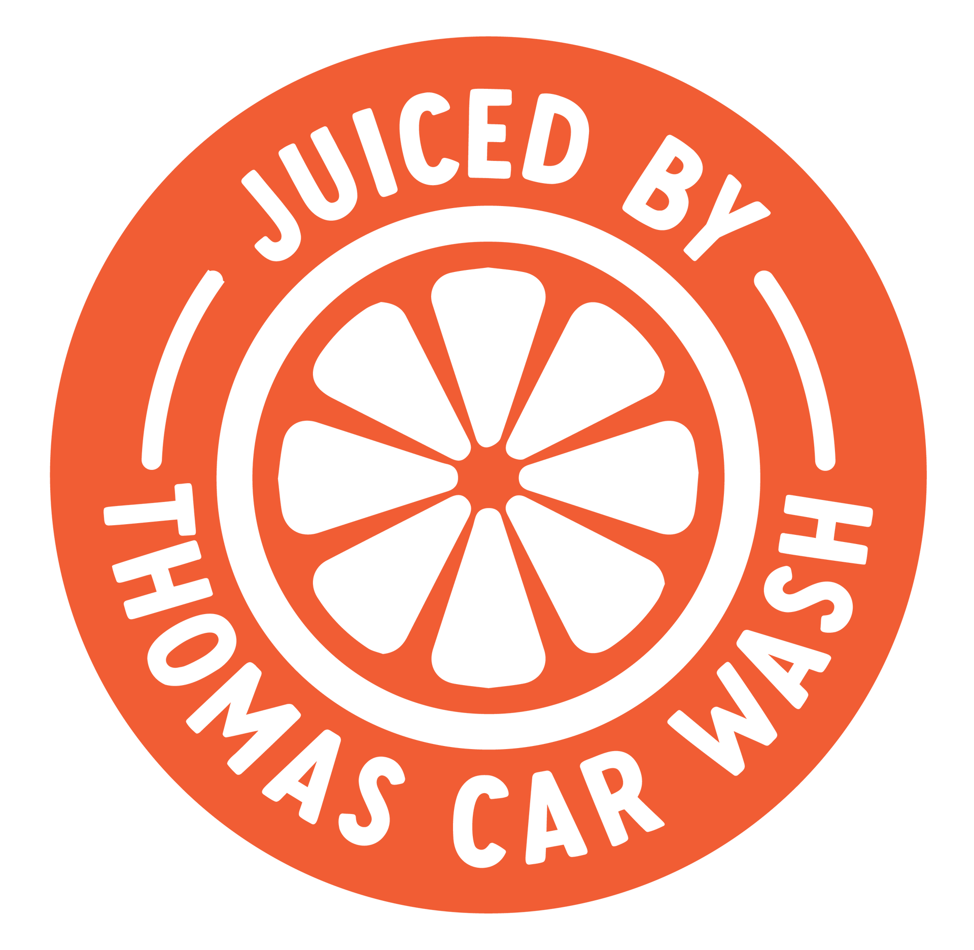 Clementine car wash logo. 2 wash locations La Grange, Buechel Rd. Louisville Kentucky . Thomas Car Wash