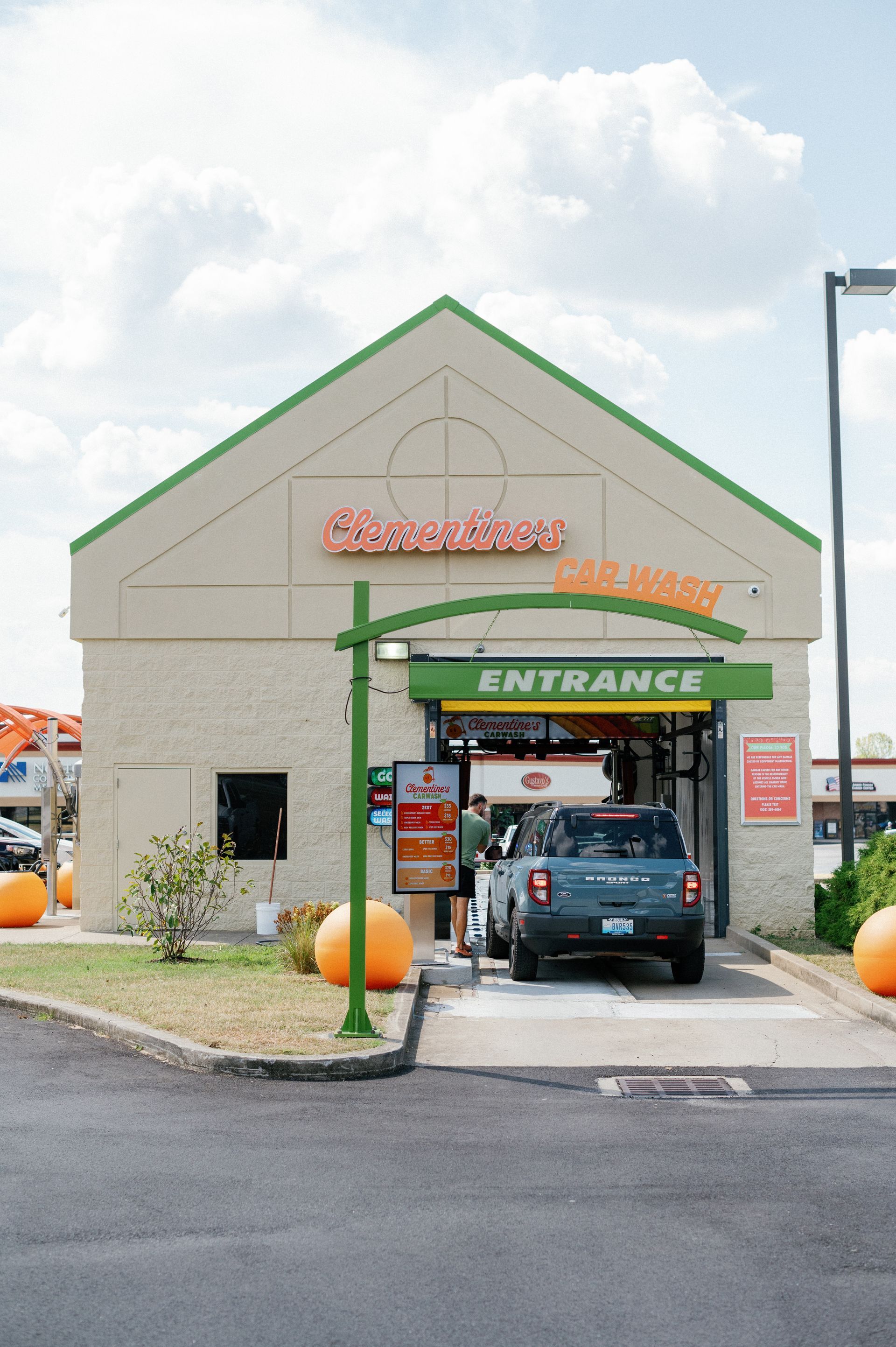 Welcome to Clementine's Carwash, now open in La Grange, KY! Getting your car squeaky clean has never been easier—our brand-new automatic touchless carwash is open 24/7