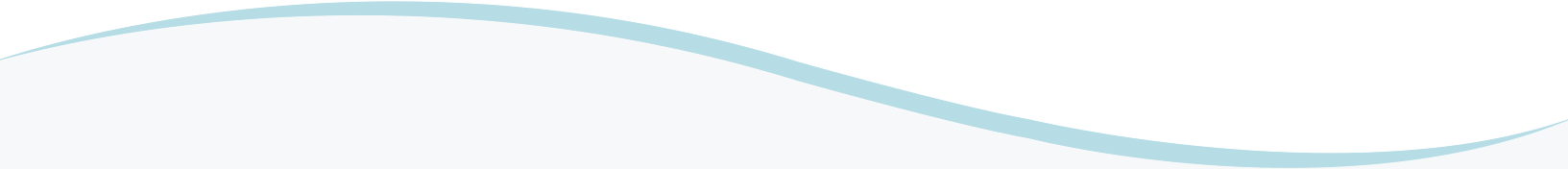 Thin pale blue wave line on a white background