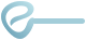 Light blue looped lowercase e logo with a horizontal line extending right