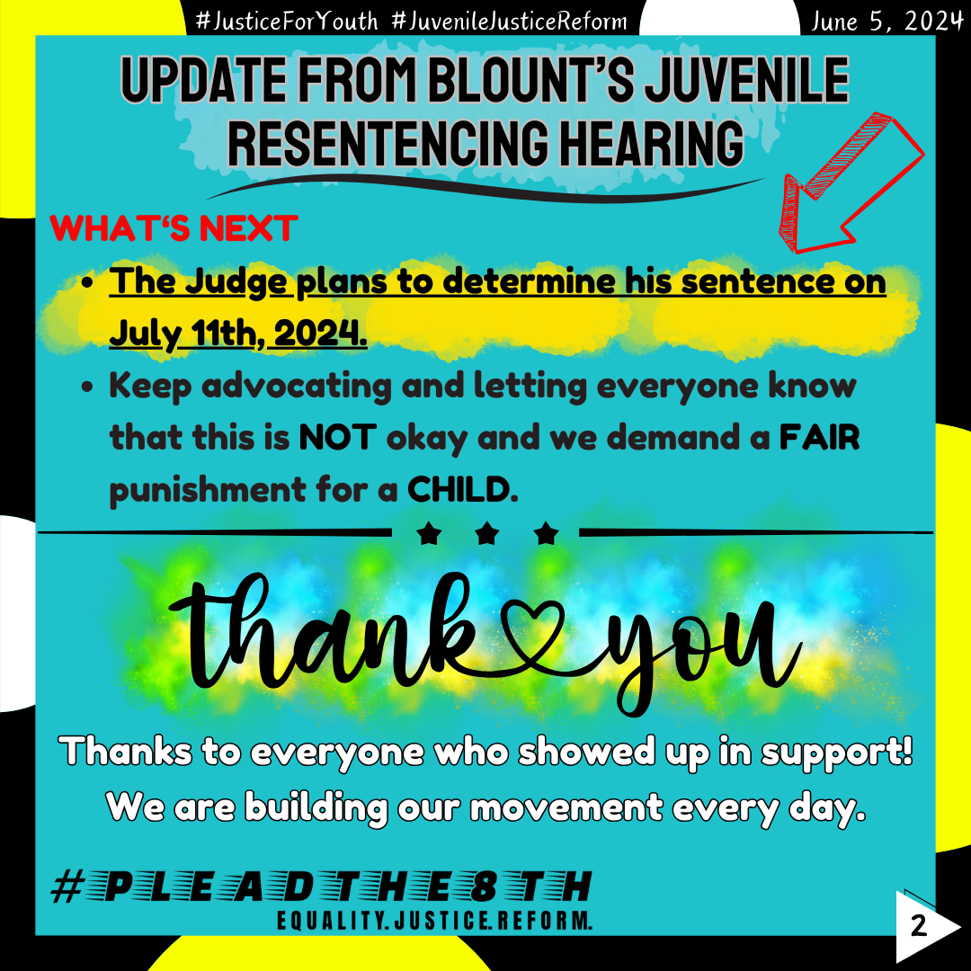 Florida #39 s Juvenile Sentencing: WILL RACHAUN BLOUNT SEE JUSTICE?