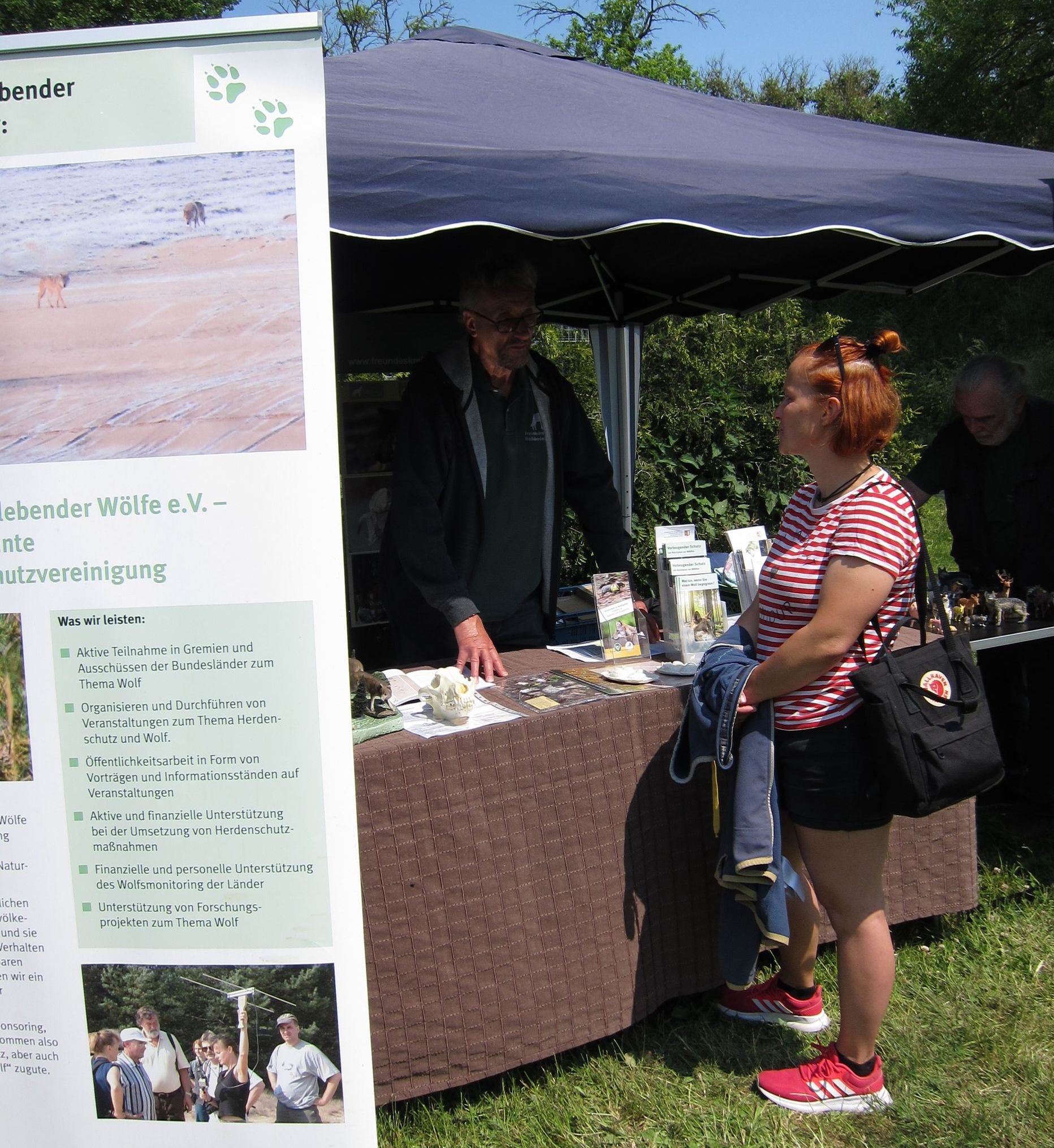 Bild Infostand beim Tierheimfest in Dorf Mecklenburg