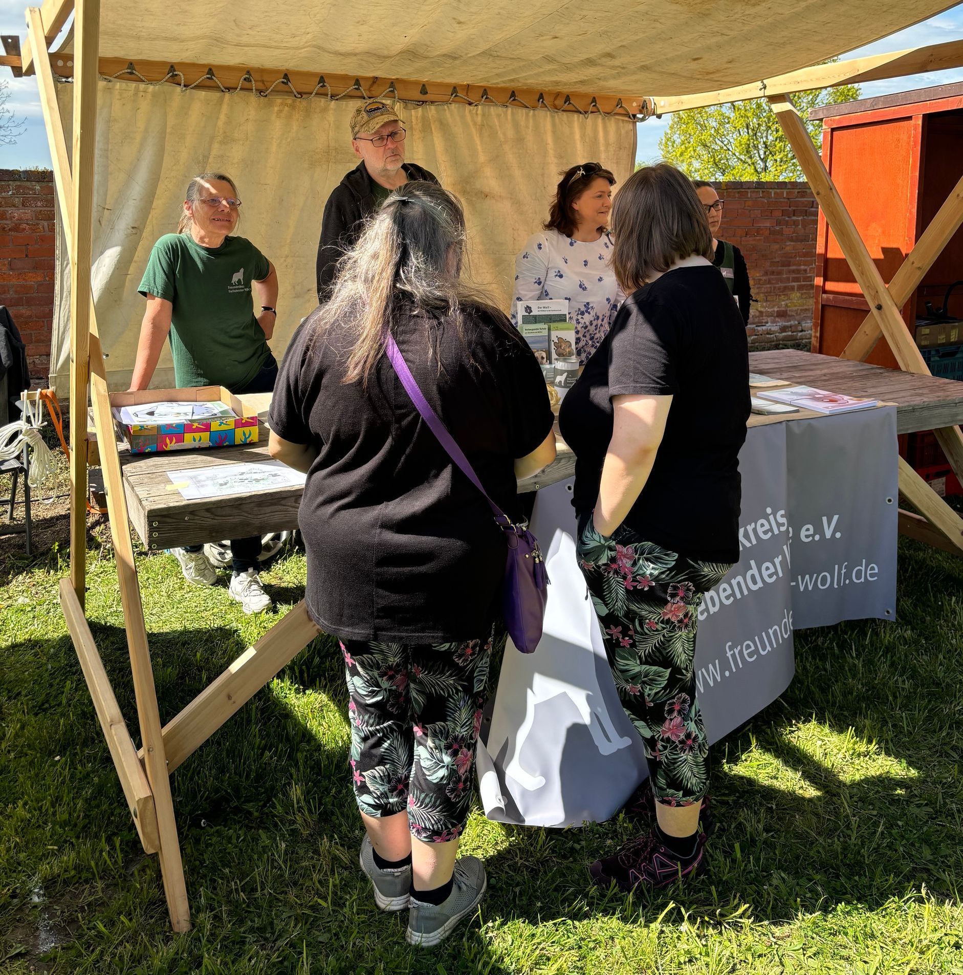 Bild Infostand auf der Festung Dömitz