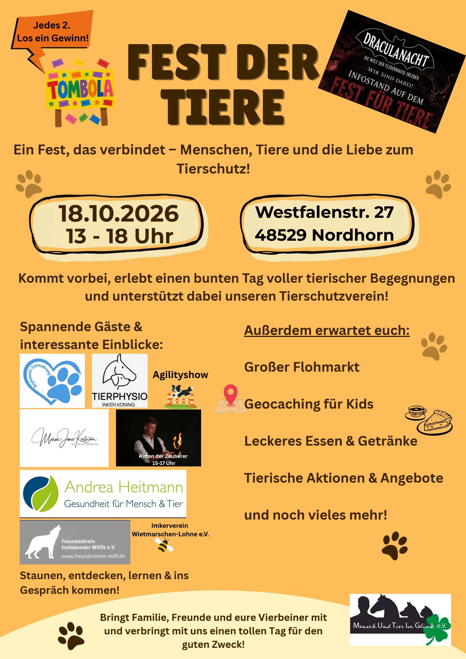 Plakat Fest der Tiere