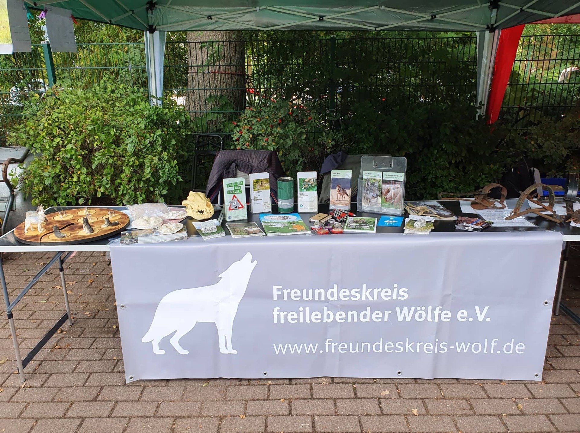 Bild 2 Infostand Franziskus Tierheim