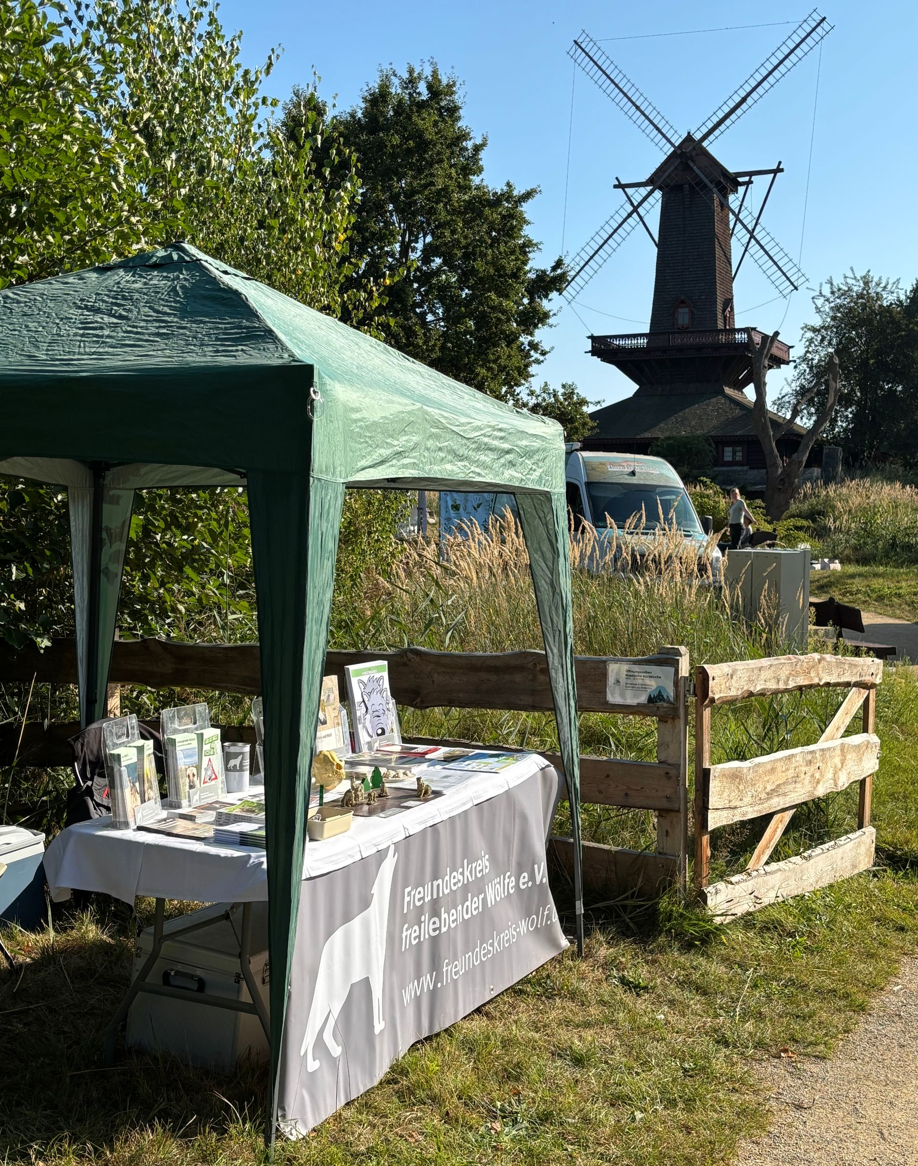 Bild 2 Infostand im Mühlenmuseum Gifhorn