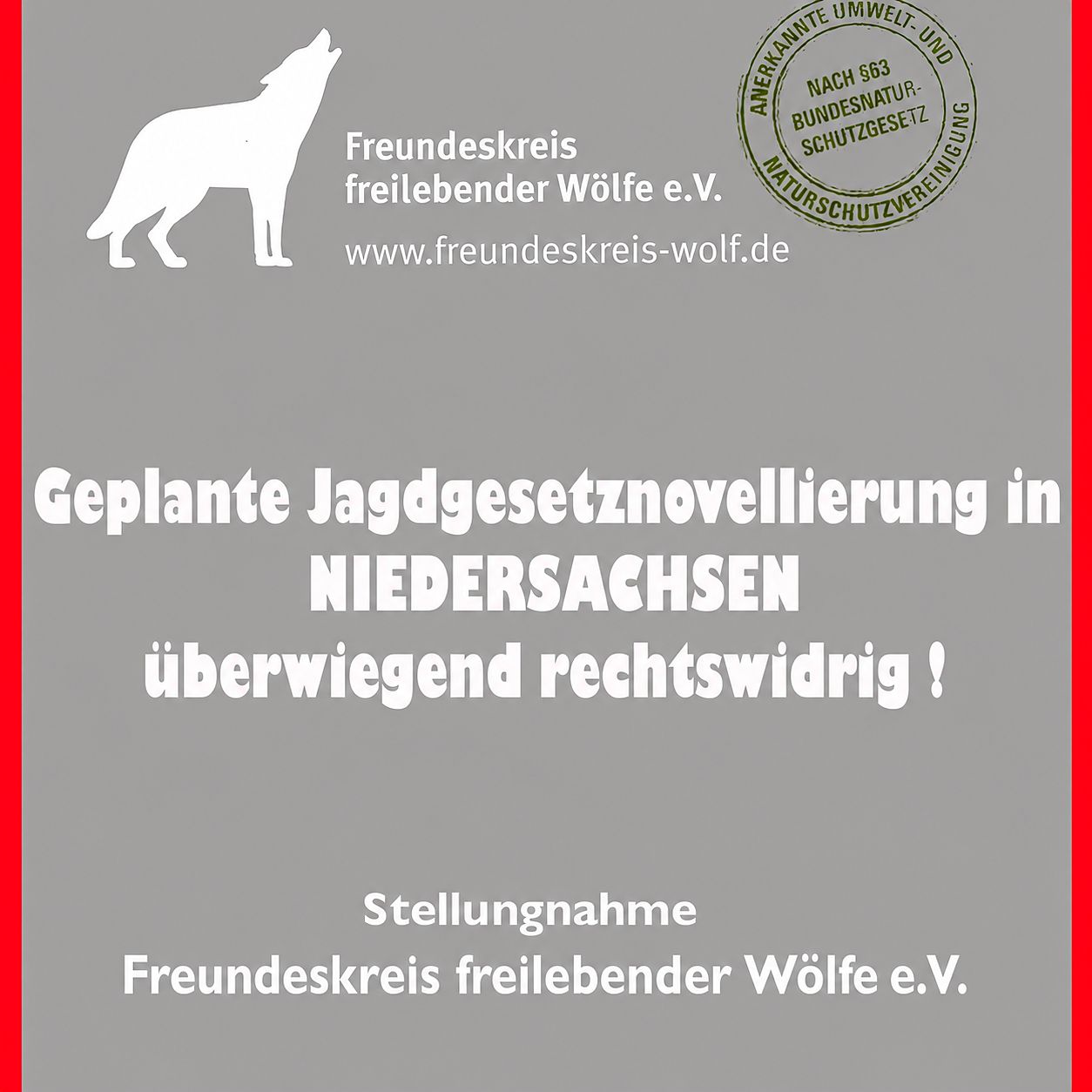 Bild Jagdgesetznovellierung