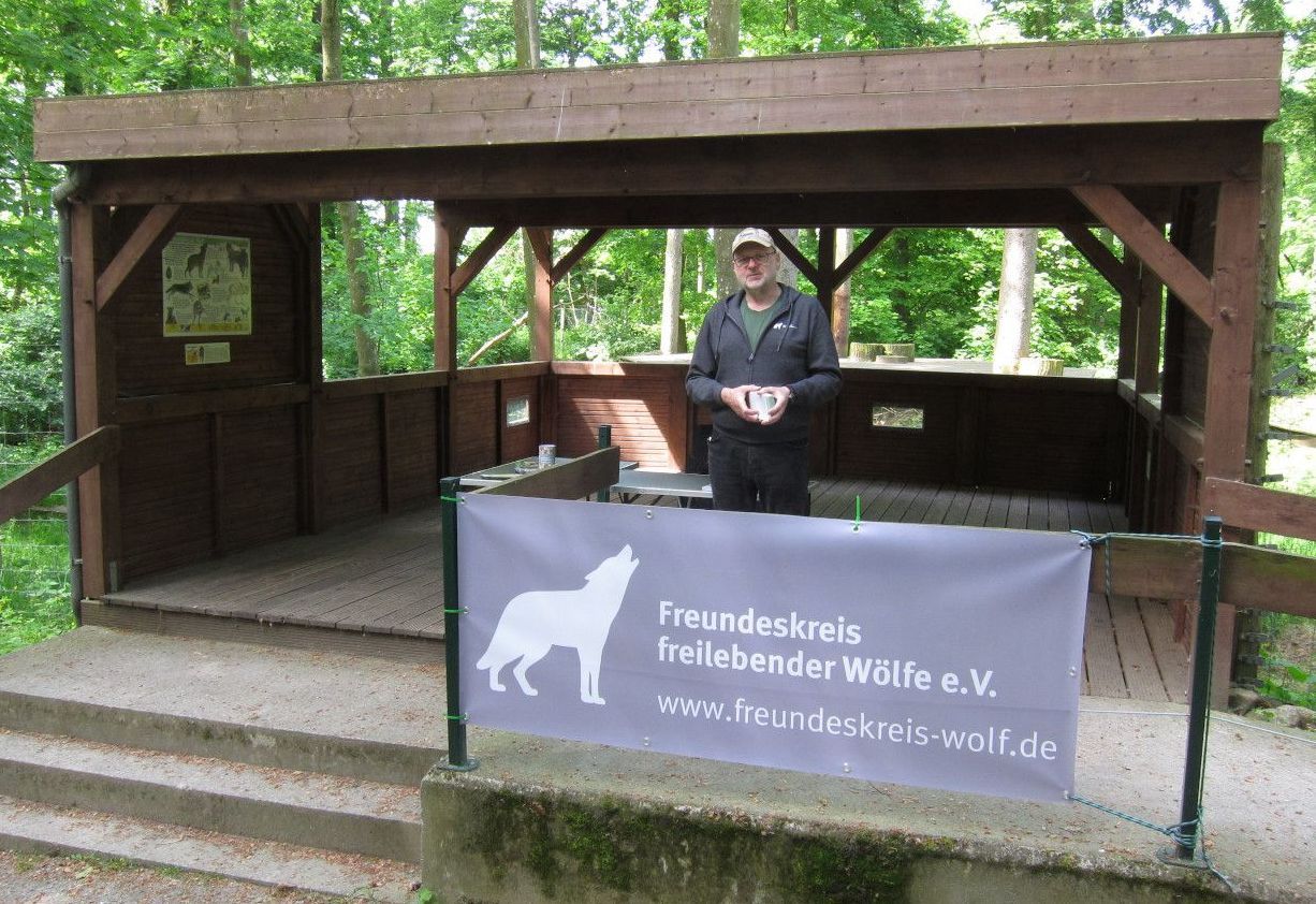 Bild 1 Infostand im Tierpark Wolgast