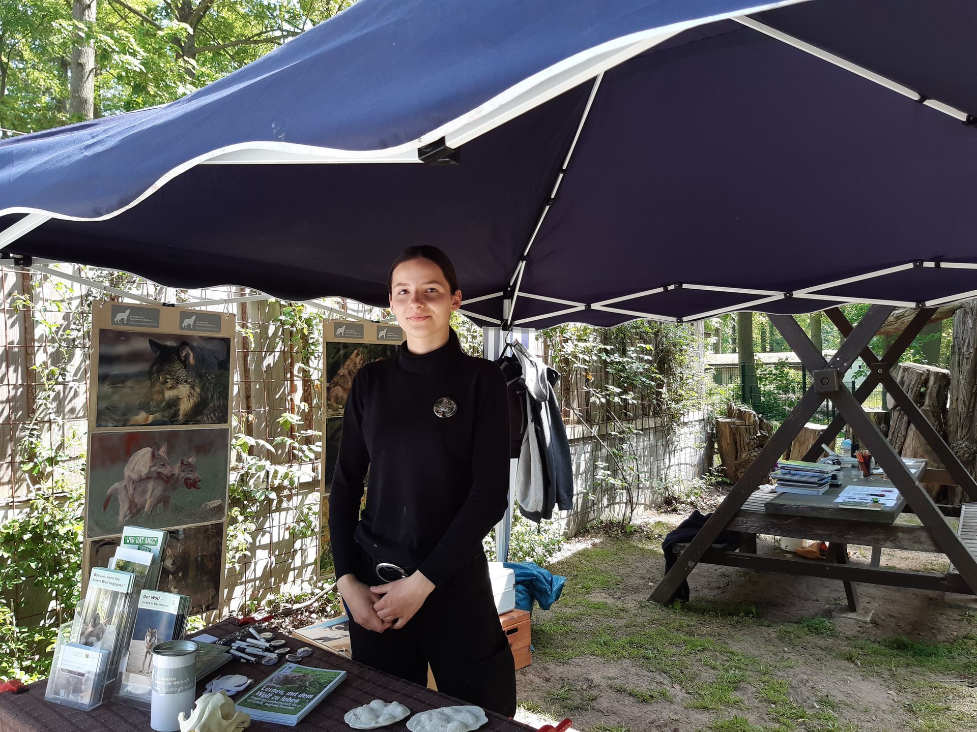 Bild Infostand im Tierpark Wolgast Bild Infostand im Tierpark Wolgast