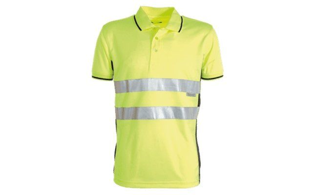 Polo alta visibilità gialla
