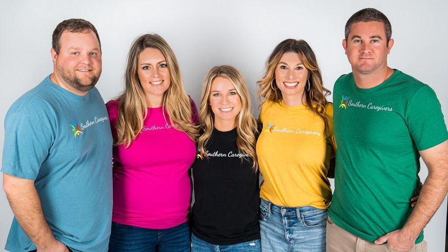 a photo of Blake Watson, Morgan Watson, Sam Gummeson, Landon Stuart, Samantha Stuart