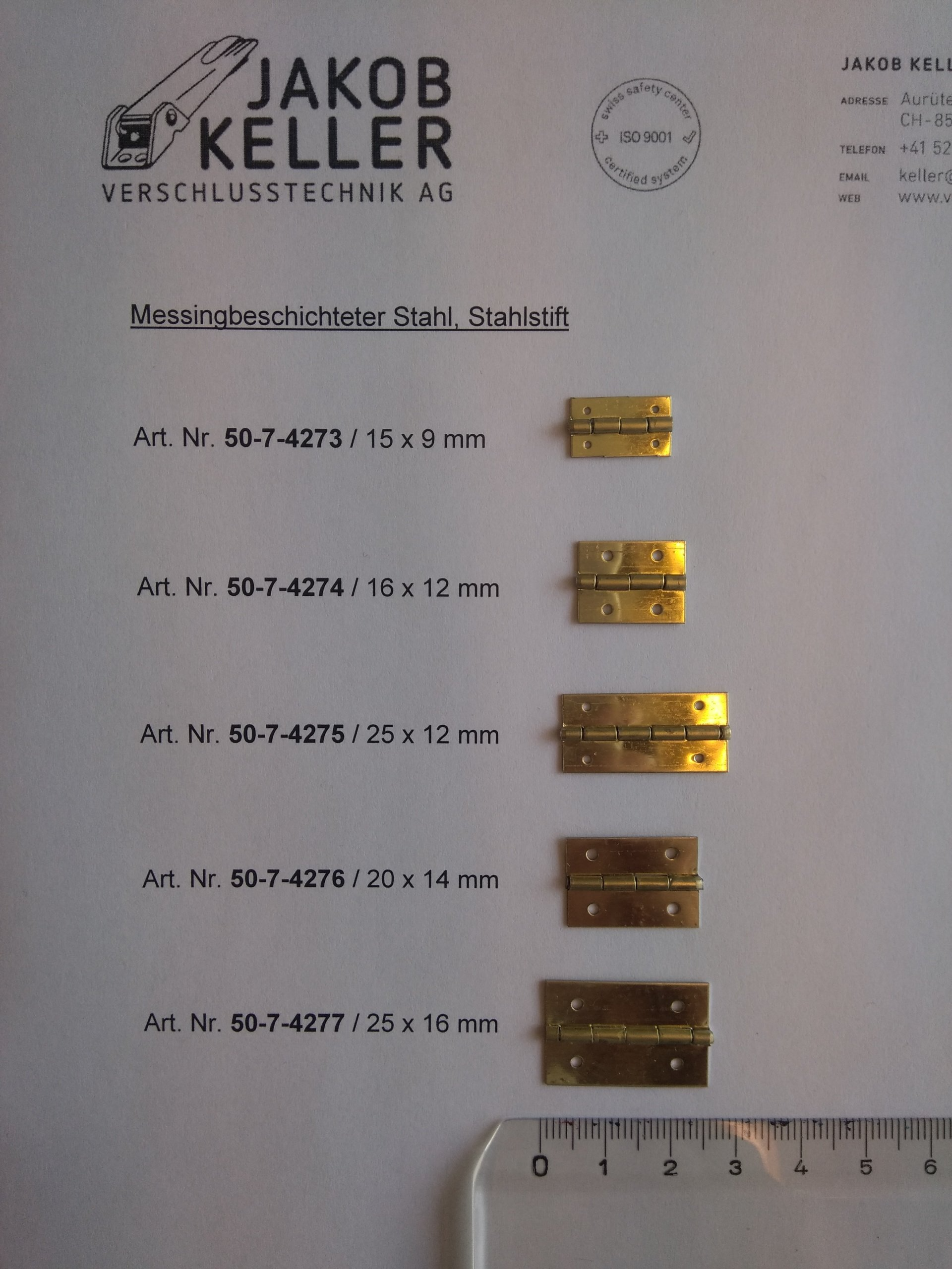 Ein Papier mit der Aufschrift „Jakob Keller“