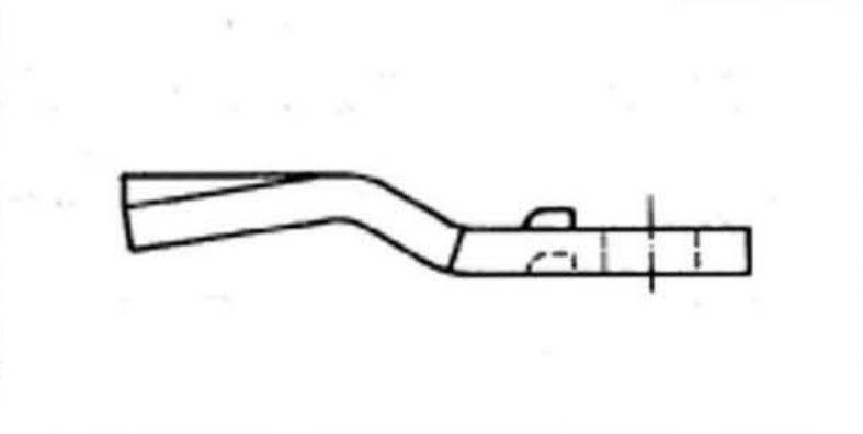 Drehriegel mit Zylinder auf weissem Hintergrund
