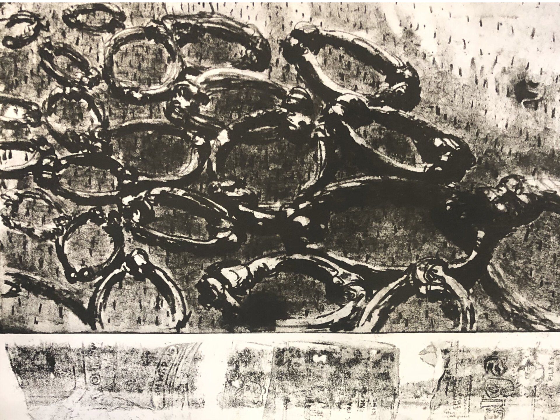 SLACHTVELD plaatlitho30x20cm
