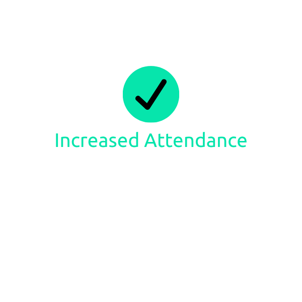 increased attendance