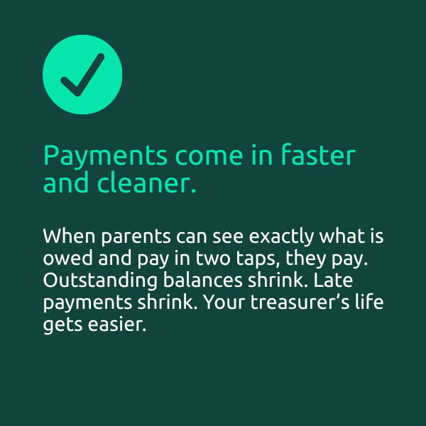 payments come in faster and cleaner