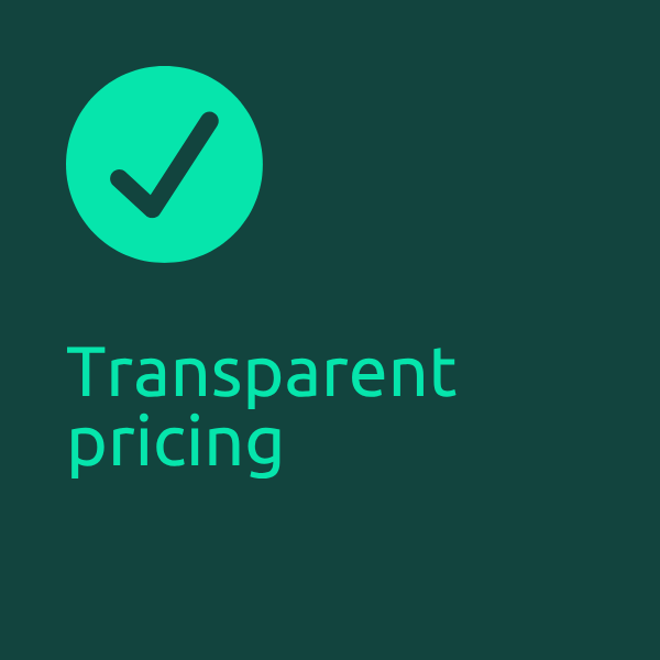 transparent pricing