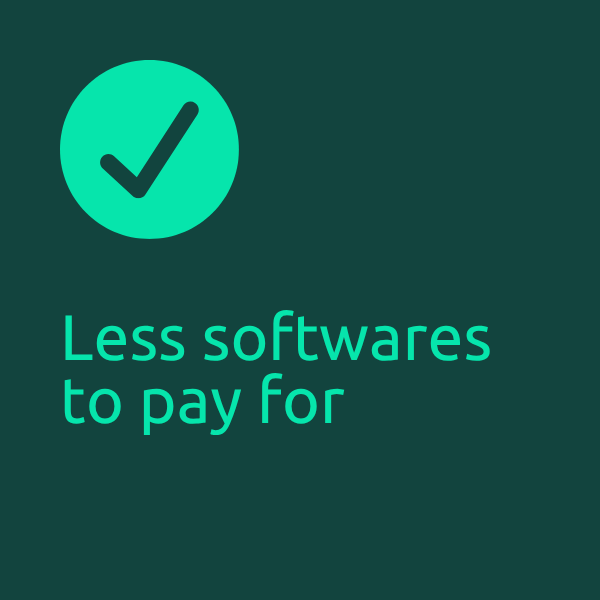 less softwares to pay for