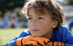 Kids playing soccer