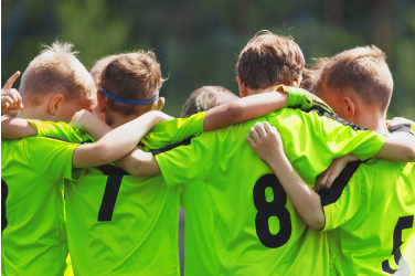 team huddle close up