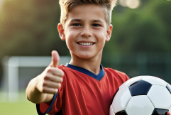 Kids playing soccer