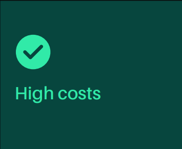 high costs