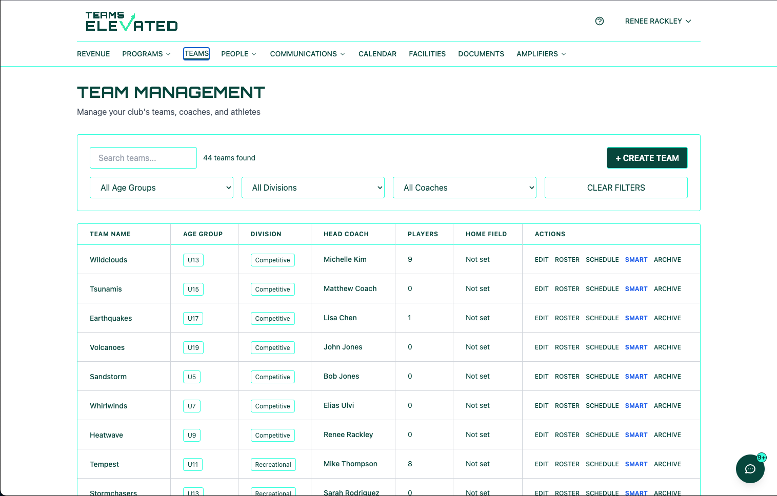screenshot of TE
