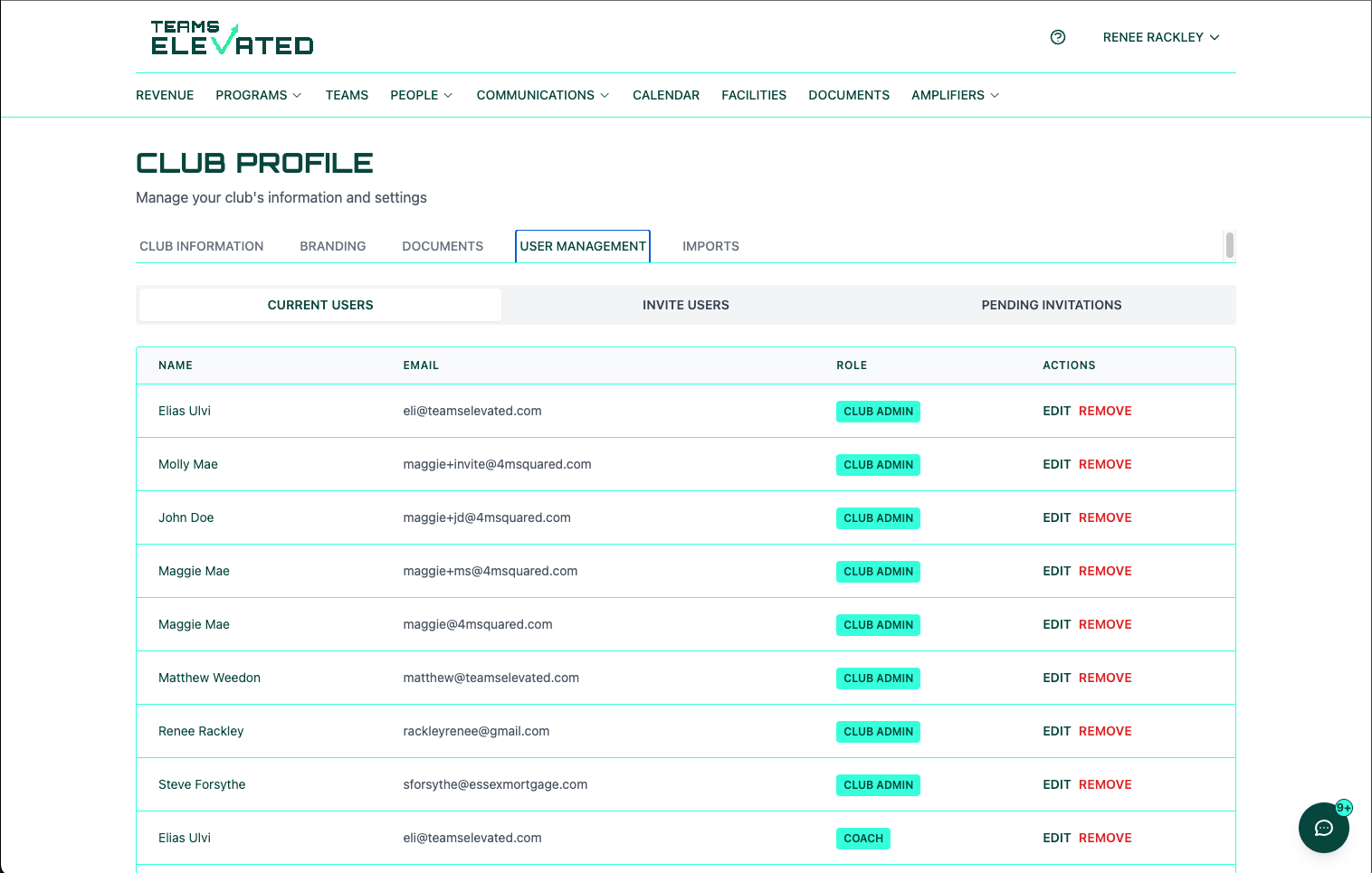 screenshot of TE